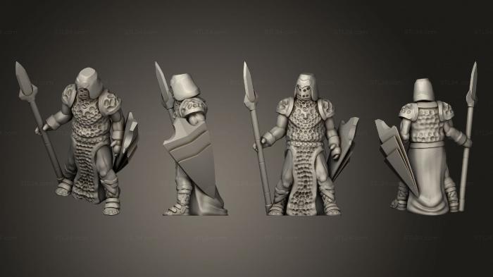 Military figurines (Gotten Games Demonsworn A, STKW_6933) 3D models for cnc