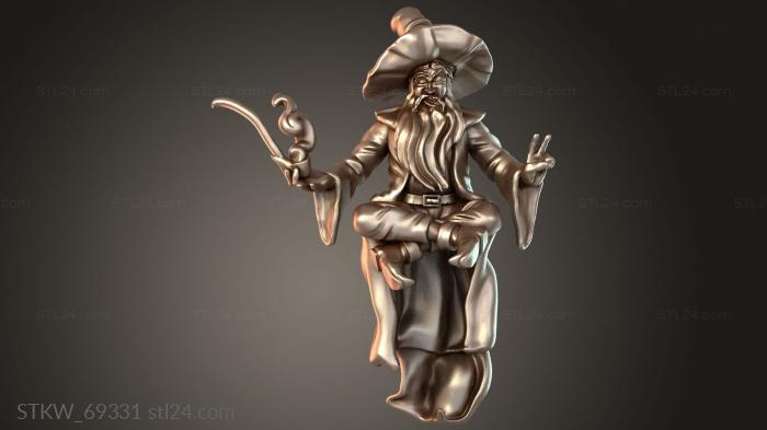 Military figurines (Wizard Journeyman, STKW_69331) 3D models for cnc