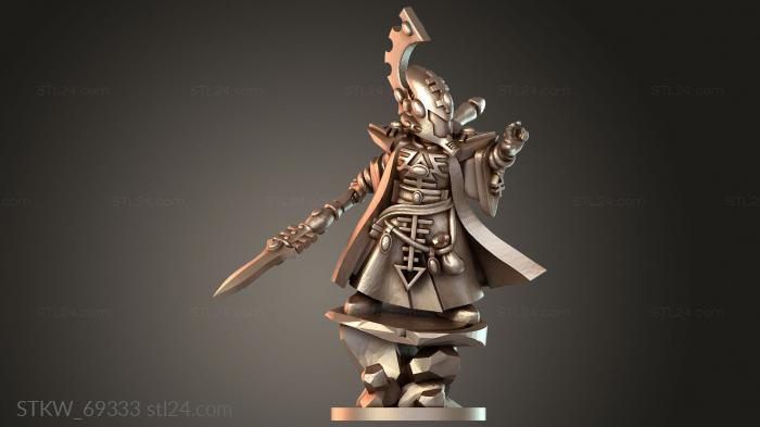 Military figurines (Wizard Magic Stones Binder, STKW_69333) 3D models for cnc