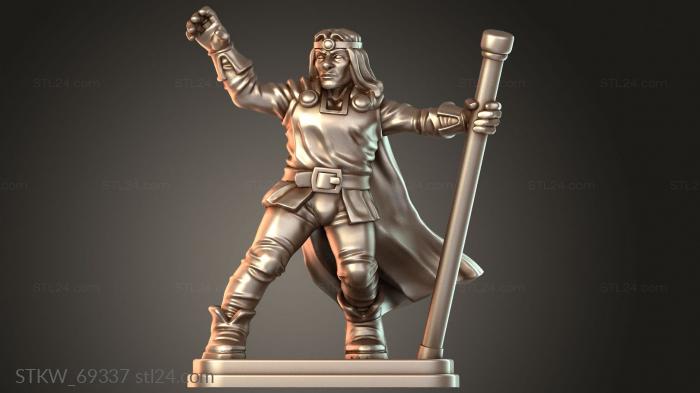 Military figurines (Wizard Arcanic Prototype, STKW_69337) 3D models for cnc
