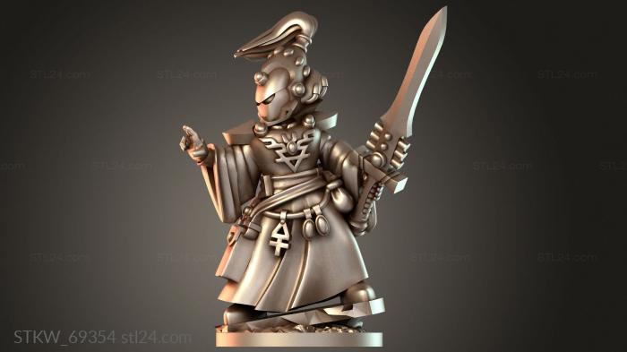 Military figurines (Wizard Sword Operator, STKW_69354) 3D models for cnc