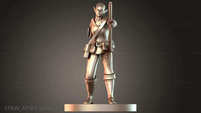 Wizards Elven Female One-Armed