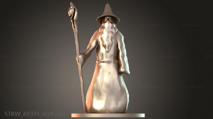 Military figurines (Wizards Gandalf Spiritform, STKW_69374) 3D models for cnc