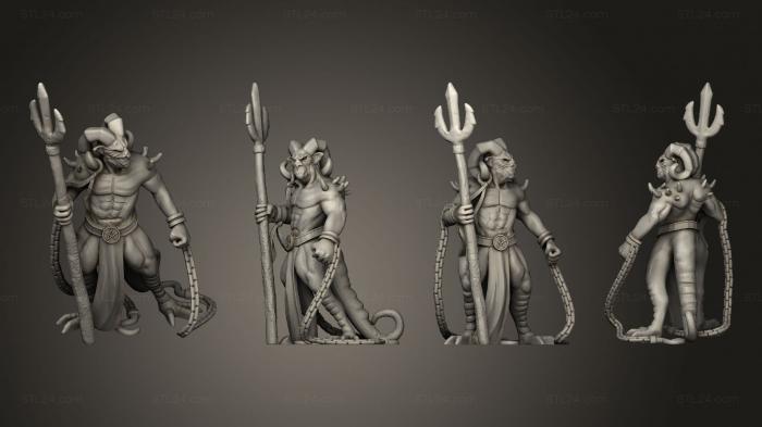 Military figurines (Gotten Games Denizens Of Hell Barbed Tormentor B, STKW_6938) 3D models for cnc