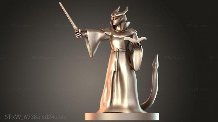 Military figurines (Wizards Tiefling Scholar with Glasses, STKW_69385) 3D models for cnc