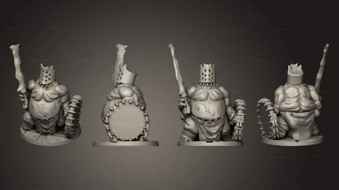 Military figurines (Gotten Games Denizens Of Hell Bloated Champion Based, STKW_6943) 3D models for cnc