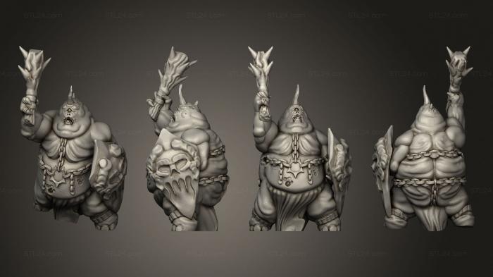 Military figurines (Gotten Games Denizens Of Hell Bloated Tormentor A, STKW_6946) 3D models for cnc