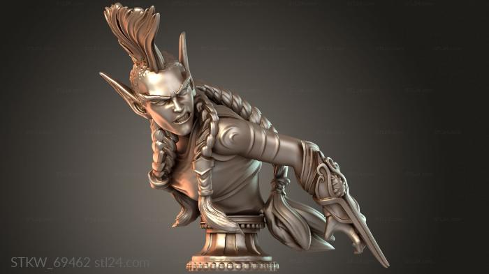 Бюст лесных эльфов: Wardancer