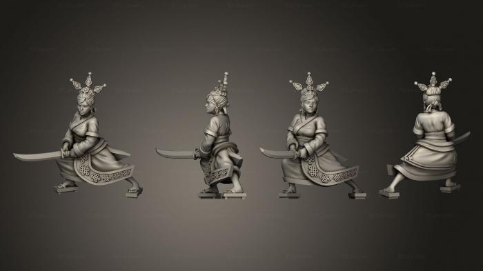 Military figurines (Samurai, STKW_6965) 3D models for cnc