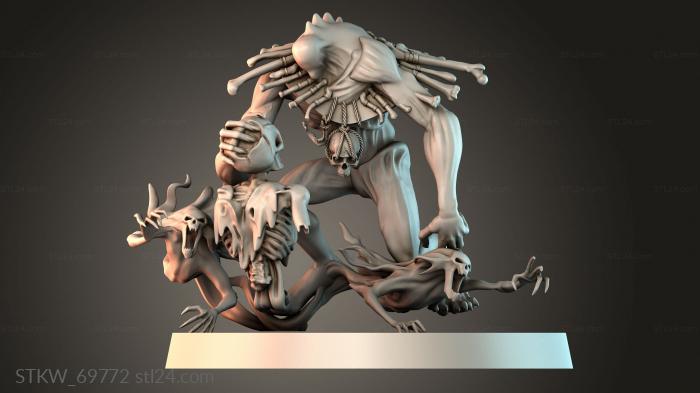 Monstrous Figure Sculpture 3d STL model
