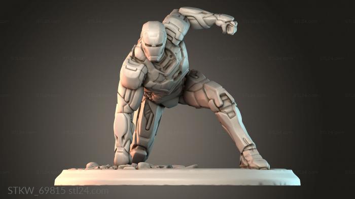 Futuristic Warrior Sculpture