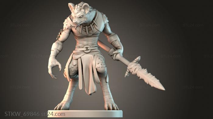 Male gnoll warrior base