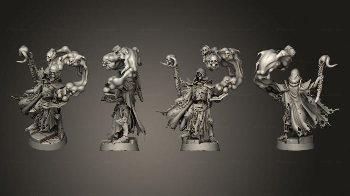 Military figurines (Great lich demilich cult miniatures, STKW_6989) 3D models for cnc