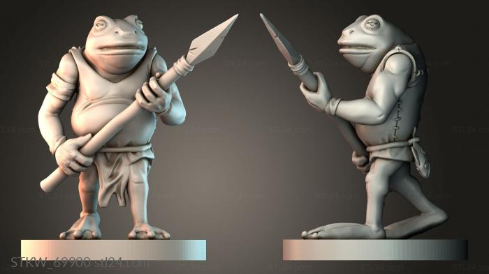 Military figurines (Bullywug, STKW_69900) 3D models for cnc