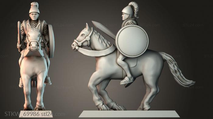 Warrior riding horse