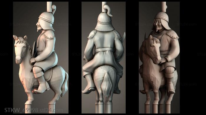 Mounted Warrior Statue