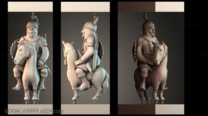 Mounted Warrior Figure