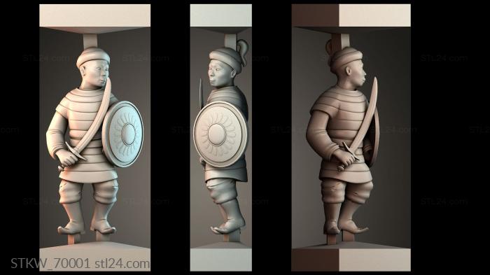 Warrior Figurine Sculpture