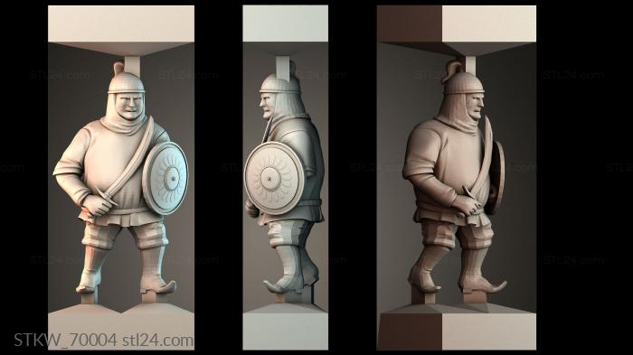 Medieval Soldier Figure