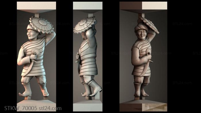 Воин со щитом