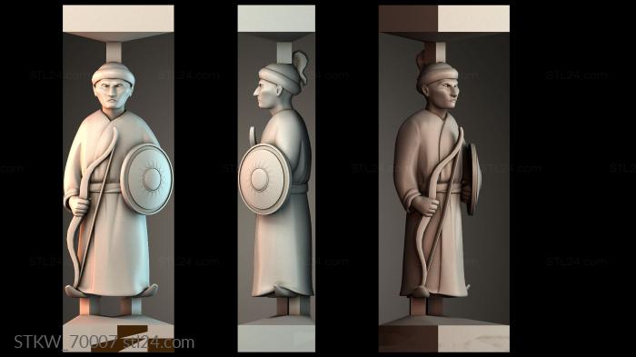 Дизайн статуи воина