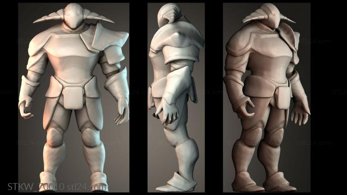 Military figurines (Sven econ in dota 2, STKW_70010) 3D models for cnc