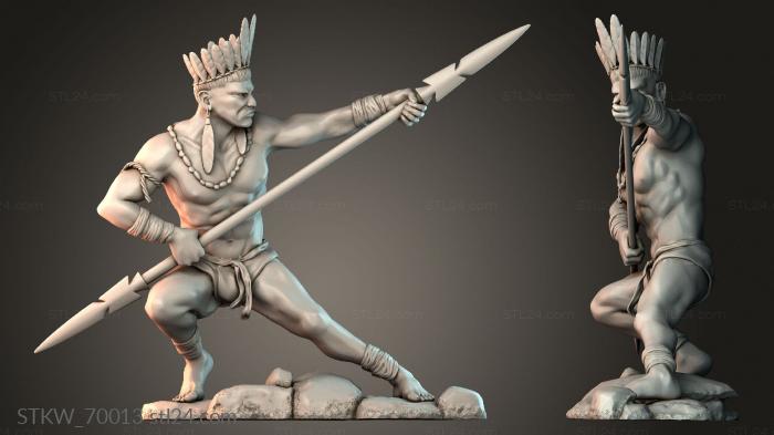 Guerreiro indigena boneco