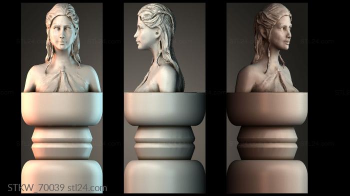 Military figurines (Classical Female Sculpture, STKW_70039) 3D models for cnc
