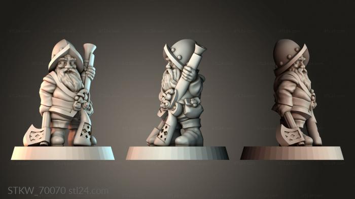 Dwarf warrior - Gnome rifleman