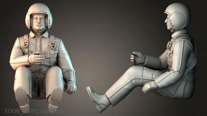 Pilots fly the plane