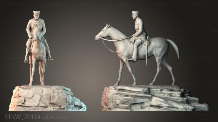 Military figurines (Field Marshal Douglas Haig, 1st Earl Haig, STKW_70114) 3D models for cnc