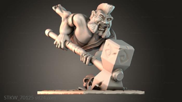 Dwarf Berserker - statue