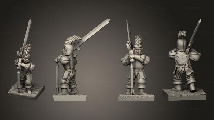 Military figurines (Great Sword 4, STKW_7015) 3D models for cnc