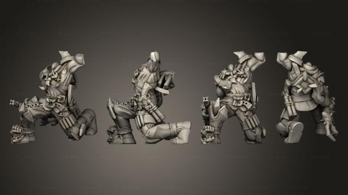 Military figurines (Grul Hellbourne Pose D, STKW_7058) 3D models for cnc