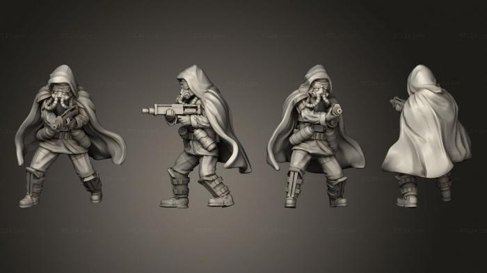 Military figurines (grunge flamer, STKW_7061) 3D models for cnc
