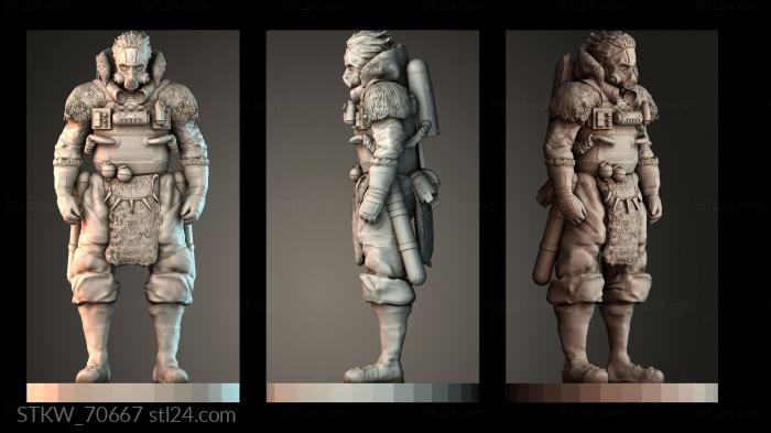 Military figurines (Caustic, STKW_70667) 3D models for cnc