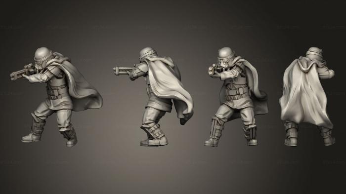 Military figurines (Grunge Trooper 3 Splitable, STKW_7067) 3D models for cnc