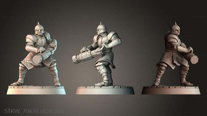 Military figurines (City Guard, STKW_70676) 3D models for cnc
