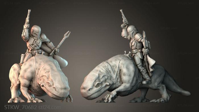 Mandalorian Dewback Rider