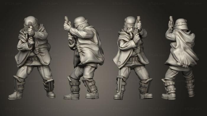 Military figurines (Grunge Trooper 5, STKW_7069) 3D models for cnc