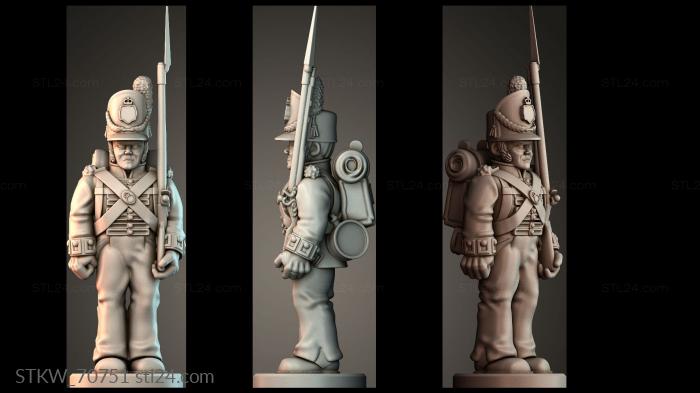 British Centre and Flank infantry