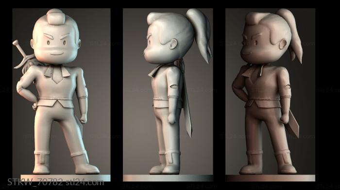 Military figurines (Tiny Adora, STKW_70782) 3D models for cnc