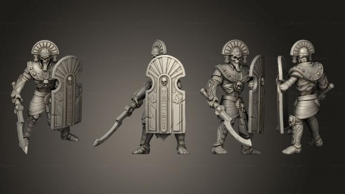 Military figurines (Guard 3 Sword, STKW_7080) 3D models for cnc