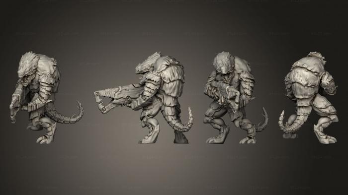 Military figurines (Guard 4 Hook Gun, STKW_7081) 3D models for cnc