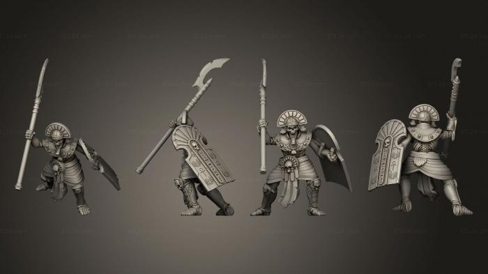 Military figurines (Guard 4 Spear, STKW_7082) 3D models for cnc