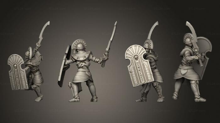 Military figurines (Guard 5 Sword, STKW_7085) 3D models for cnc