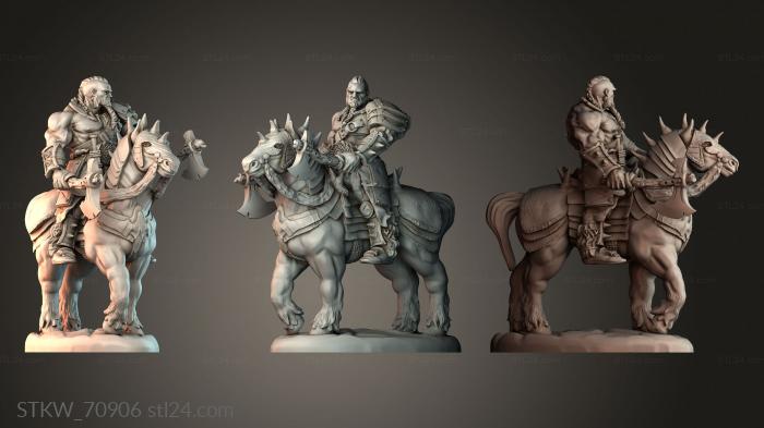 Barbarian Champion on Horseback