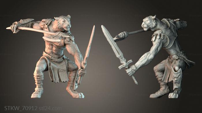 Military figurines (Tiger fighter, STKW_70912) 3D models for cnc