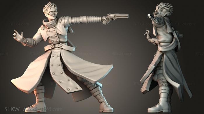Military figurines (Vash The Stampede, STKW_70994) 3D models for cnc
