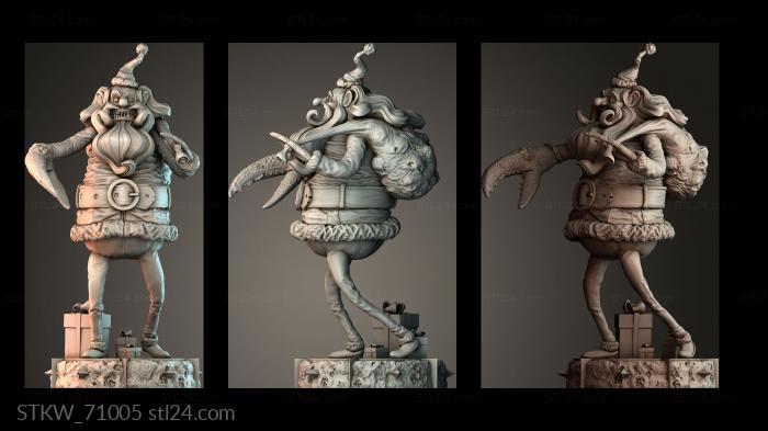 Military figurines (Santa Claws, STKW_71005) 3D models for cnc
